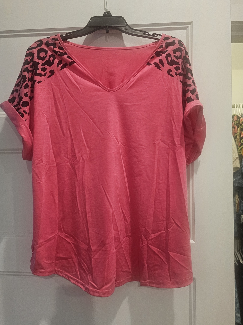 Women's Pink & Black Animal Print Tunic